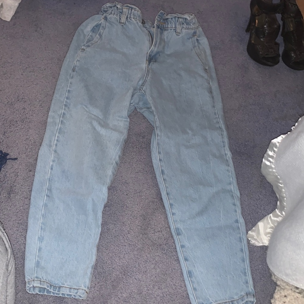 Paper bag waist jeans